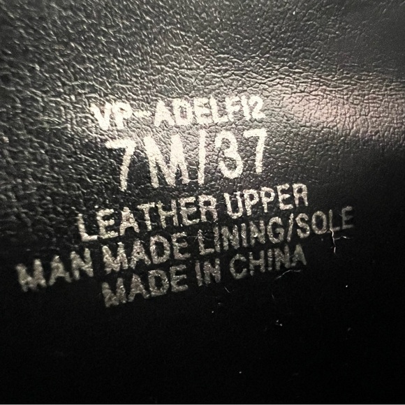 Vince Camuto Leather Moto Western Ankle Boot Size 7 - Picture 9 of 9